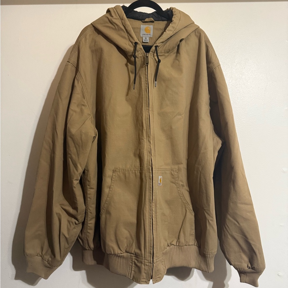 Carhartt Tan Hooded Jacket